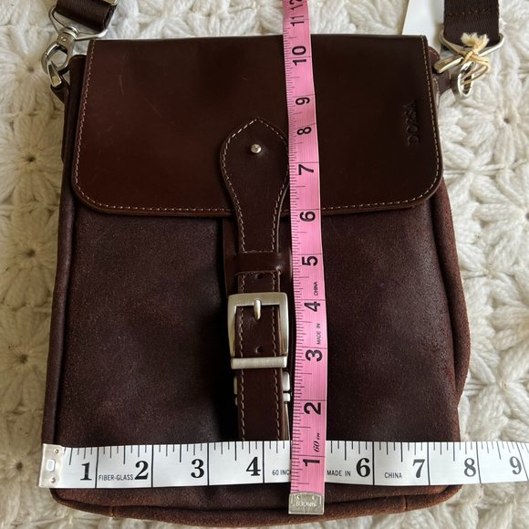 DORSA Leather & Luxury Brown Crossbody Messenger Bag NEW NWT - Picture 15 of 16